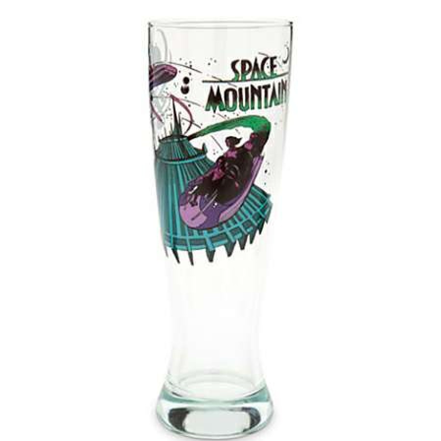 Glassware * | Disney Pilsner Glass Space Mountain Attraction Poster