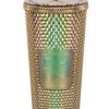 Plasticware * | Disney Starbucks Tumbler 50Th Anniversary Geometric Gold