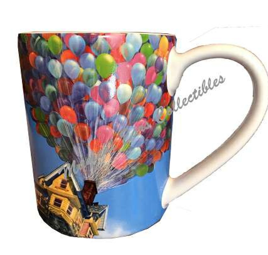 Mugs * | Disney Coffee Mug Pixar Up House With Balloons Adventure