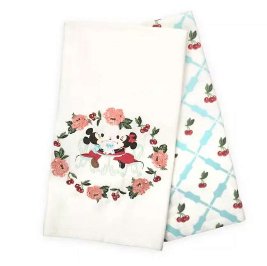 Accessories * | Disney Kitchen Towel Set Mickey And Minnie Mouse Retro