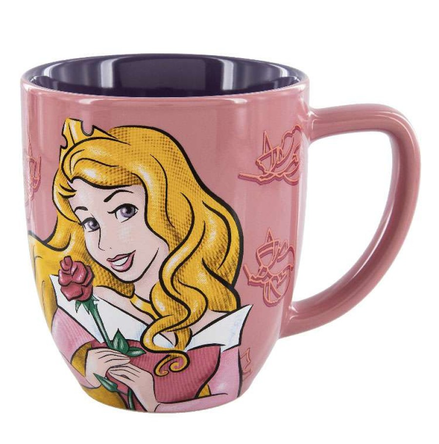 Mugs * | Disney Coffee Mug Princess Aurora Portrait Believe In Your Dreams