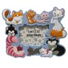 Magnets * | Disney Photo Frame Magnet Disney Cats Blue