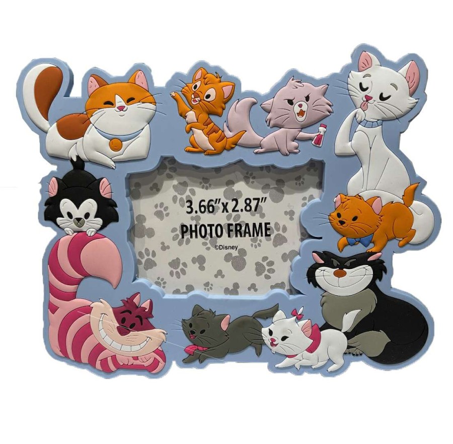 Magnets * | Disney Photo Frame Magnet Disney Cats Blue