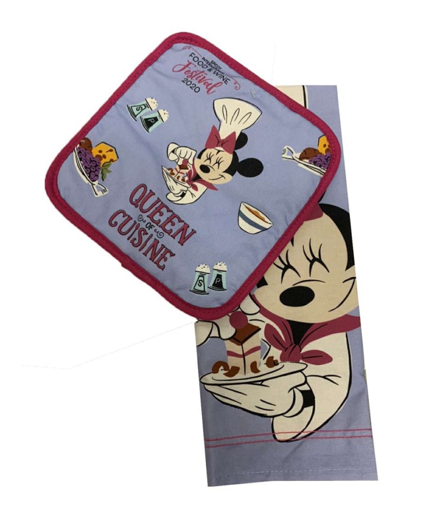 Accessories * | Disney Kitchen Towel & Potholder Set 2020 Food And Wine Festival