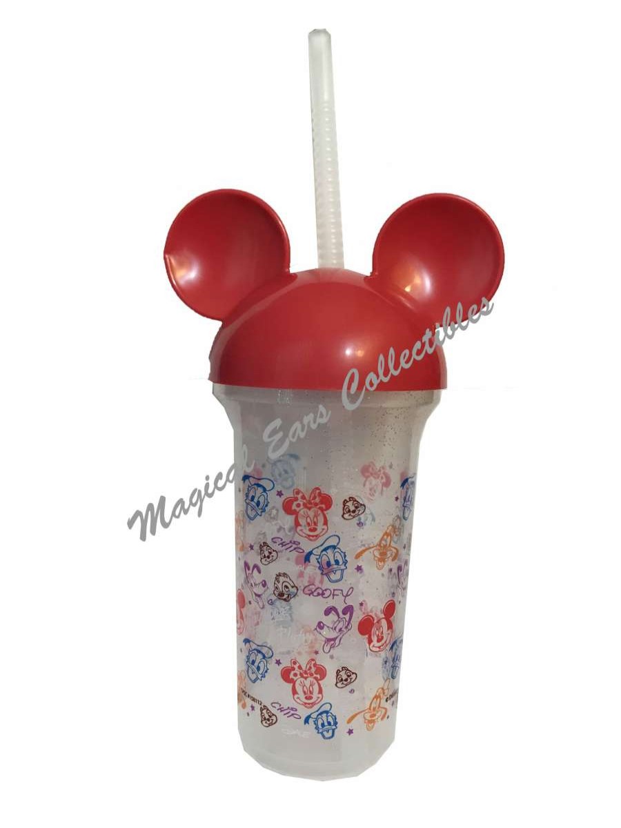 Plasticware * | Disney Cup With Straw And Lid Mickey Mouse And Friends