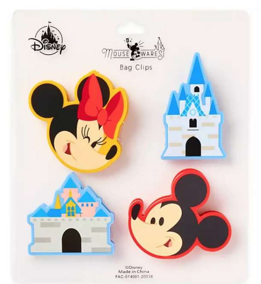 Accessories * | Disney Bag Clip Set Mickey & Minnie Mousewares Disney Parks