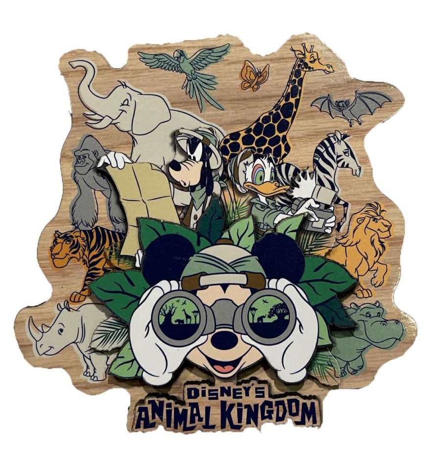 Magnets * | Disney Magnet Animal Kingdom Safari Mickey And Friends