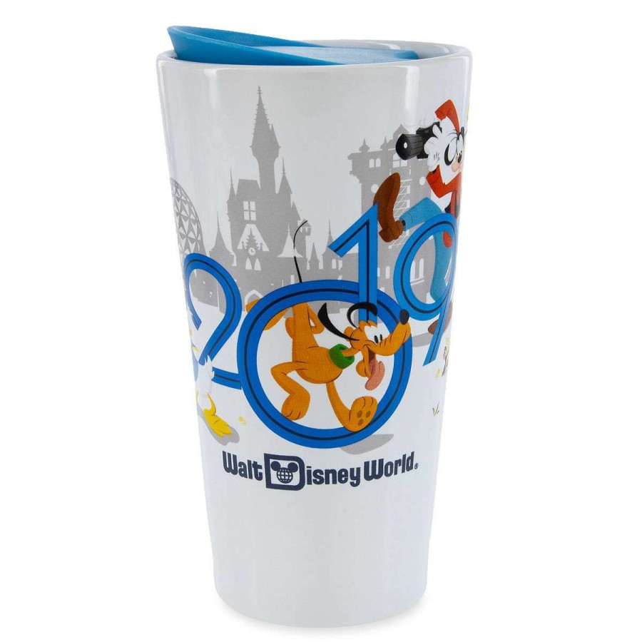 Mugs * | Disney Travel Mug 2019 Dated Walt Disney World Mickey & Friends