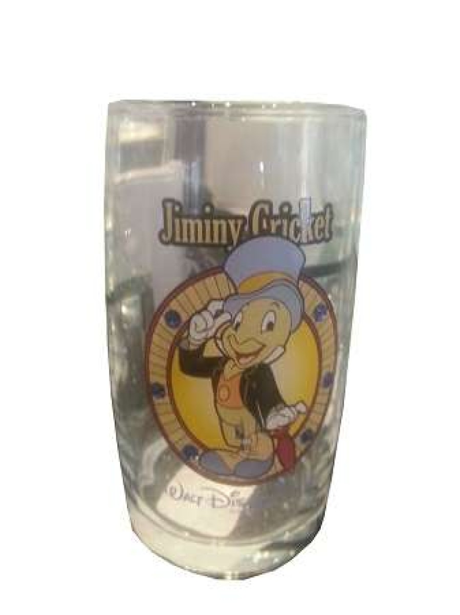 Glassware * | Disney Arribas Juice Glass Jiminy Cricket Jeweled