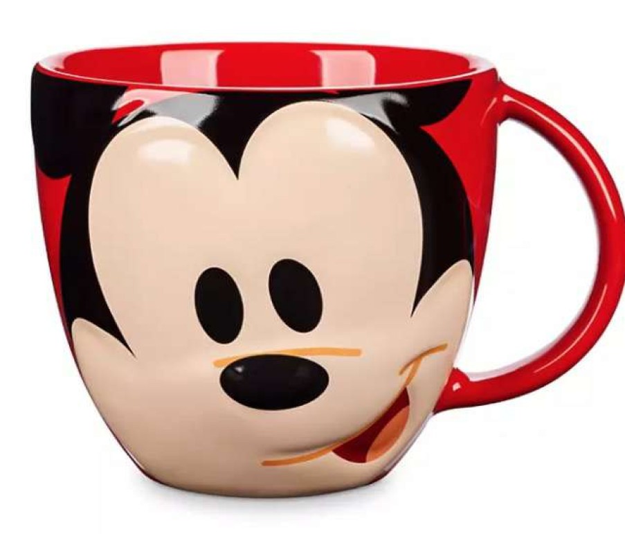 Mugs * | Disney Coffee Mug Mickey Mouse Face Mousewares