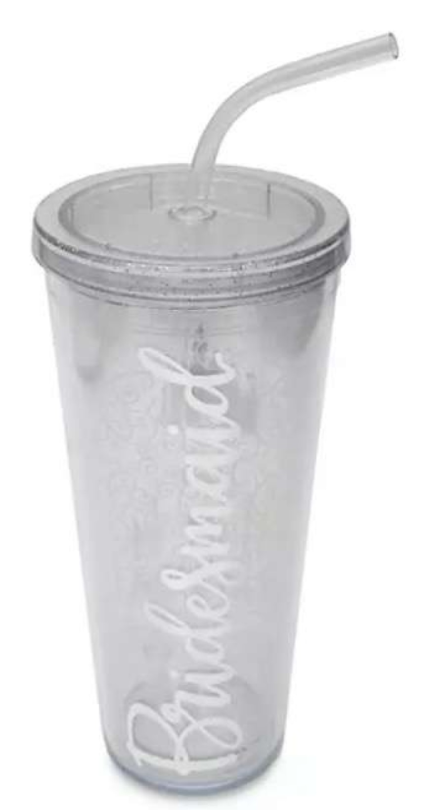 Plasticware * | Disney Travel Tumbler With Straw Fantasyland Castle Bridesmaid