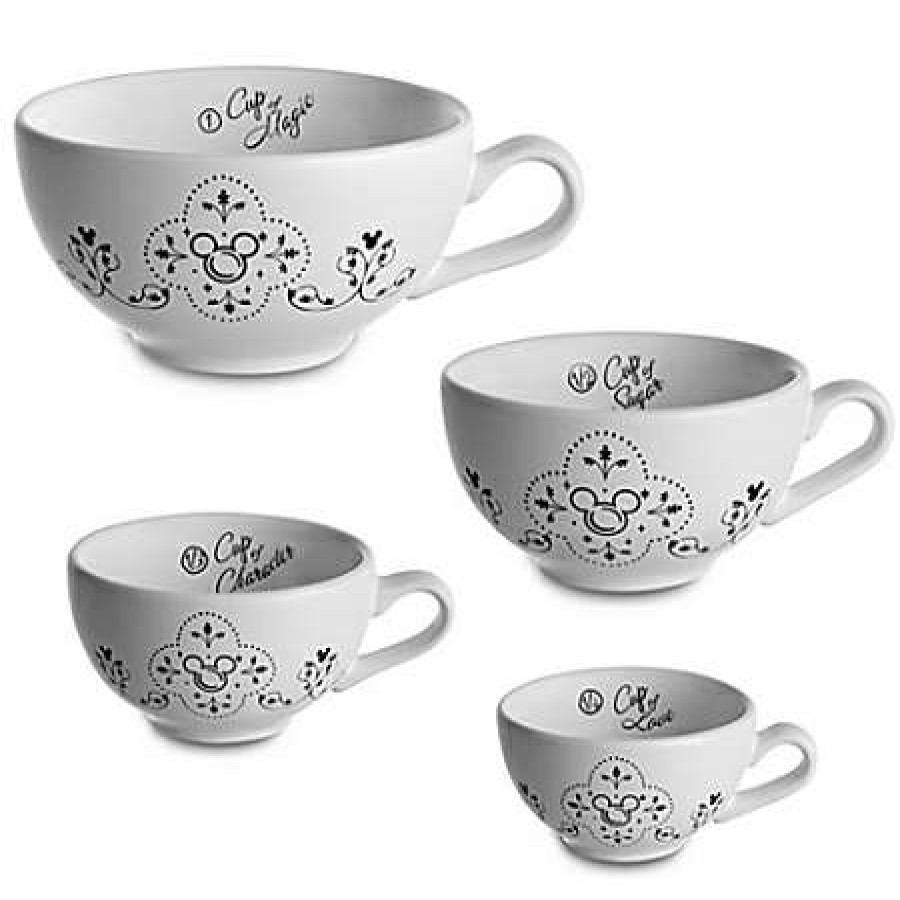 Glassware * | Disney Measuring Cup Set Gourmet Mickey Mouse Icon — Black And White