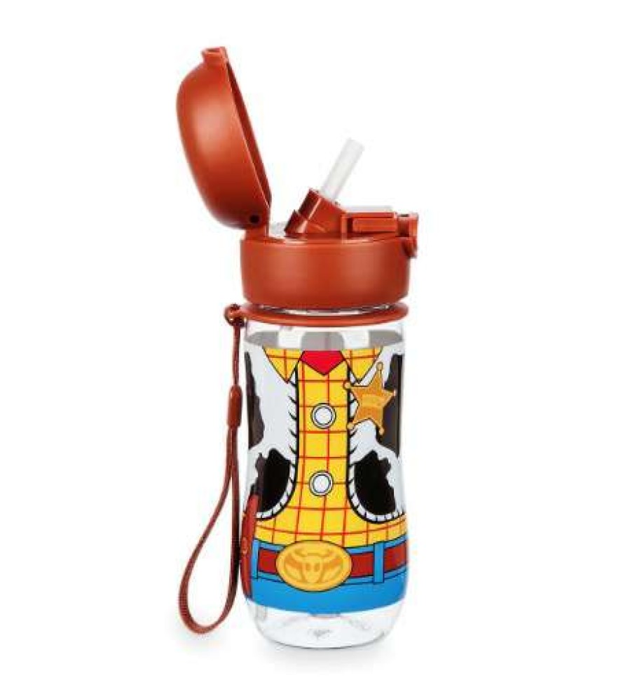 Plasticware * | Disney Water Bottle With Flip Top Woody Toy Story