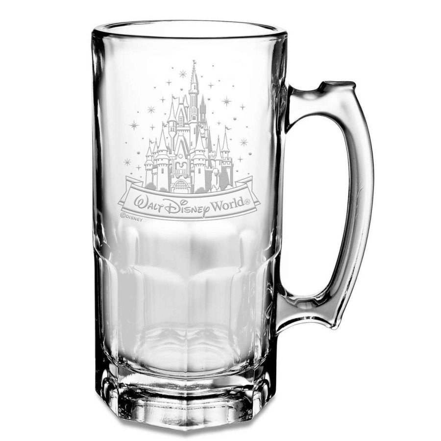 Glassware * | Disney Arribas Stein Glass Cinderella Castle Walt Disney World