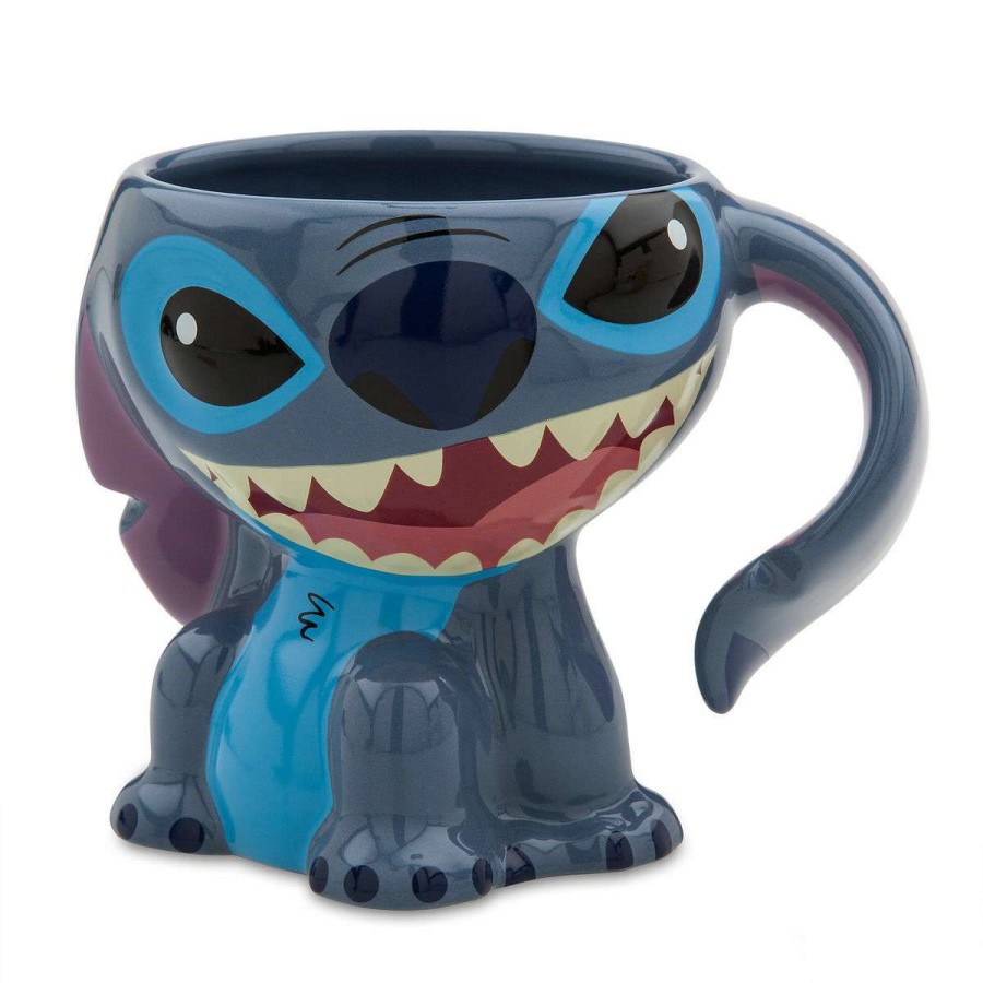 Mugs * | Disney Coffee Mug Stitch Figural Disney Parks