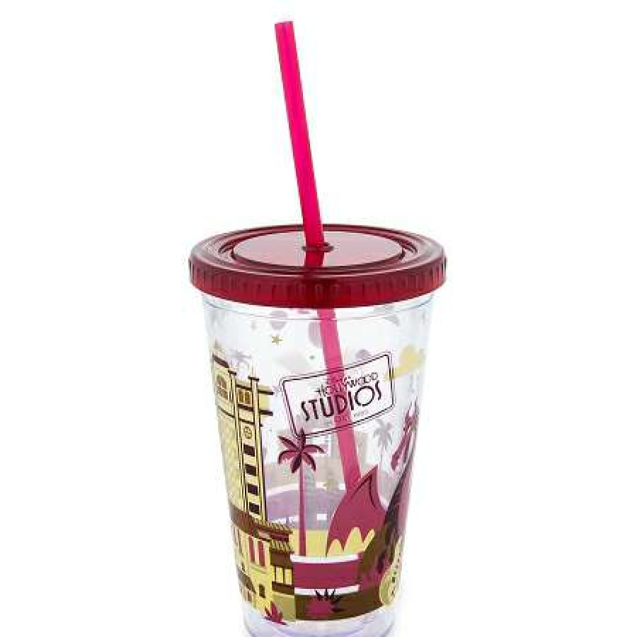 Plasticware * | Disney Tumbler With Straw Hollywood Studios Walt Disney World