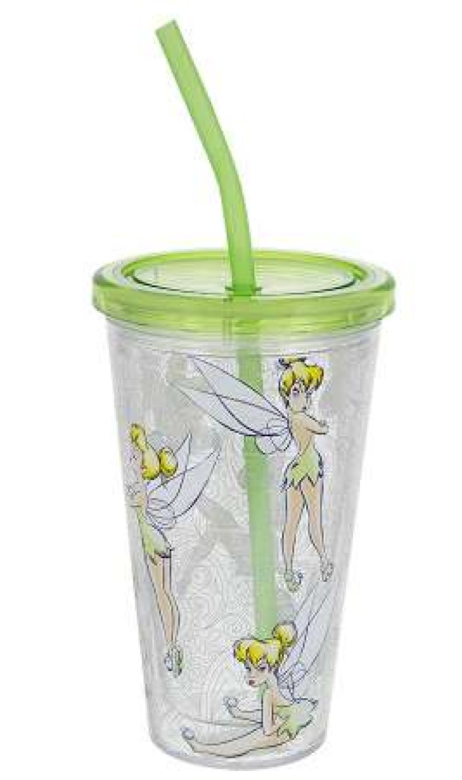 Plasticware * | Disney Tumbler With Straw Tinker Bell Poses