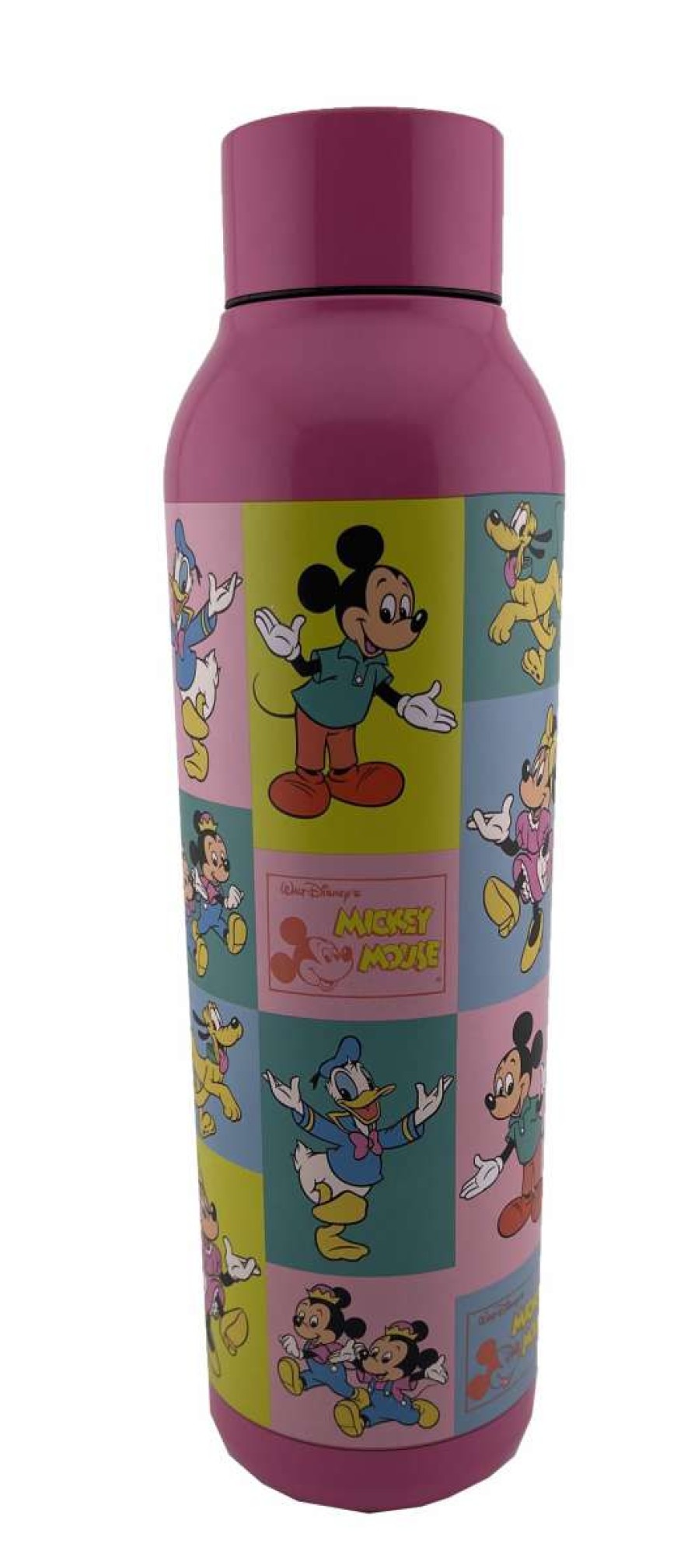 Mugs * | Disney Water Bottle Mickey Mouse And Friends Pink