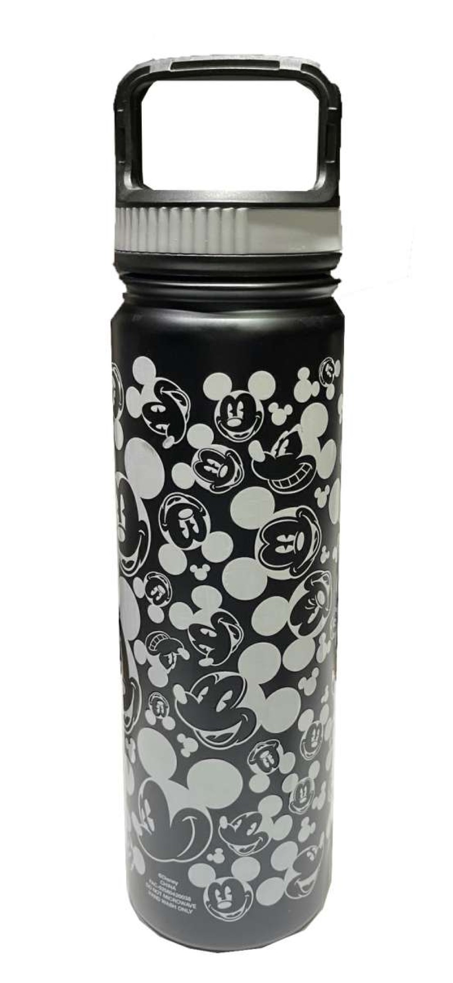 Mugs * | Disney Water Bottle Mickey Mouse Faces Stainless Steel