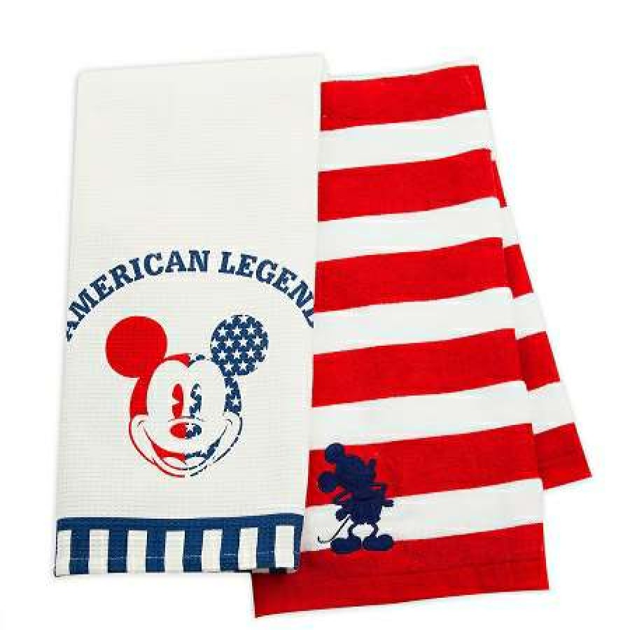 Accessories * | Disney Kitchen Towel Set Mickey Mouse Americana