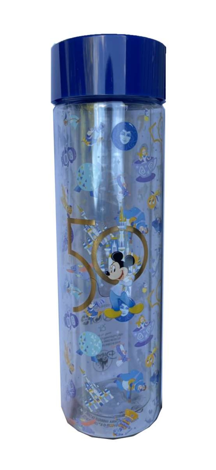 Plasticware * | Disney Water Bottle 50Th Anniversary Park Icons