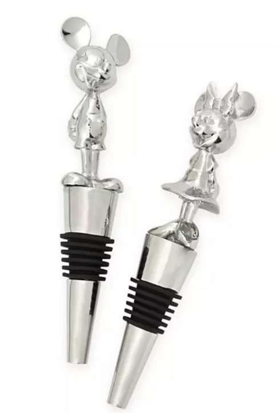 Accessories * | Disney Bottle Stopper Set Mickey & Minnie Mousewares