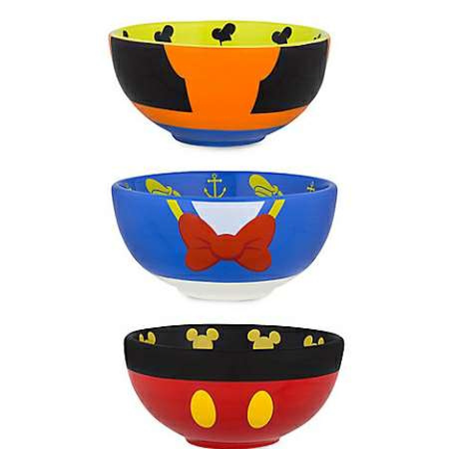 Glassware * | Disney Bowl Set Mickey Mouse And Friends Character Set Of 3