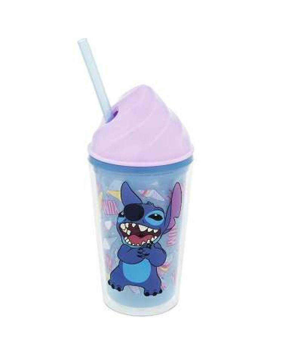 Plasticware * | Disney Tumbler With Straw Stitch Lilo And Stitch