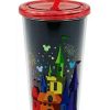 Plasticware * | Disney Tumbler With Straw Rainbow Castle Walt Disney World