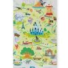 Accessories * | Disney Kitchen Towel Walt Disney World Map