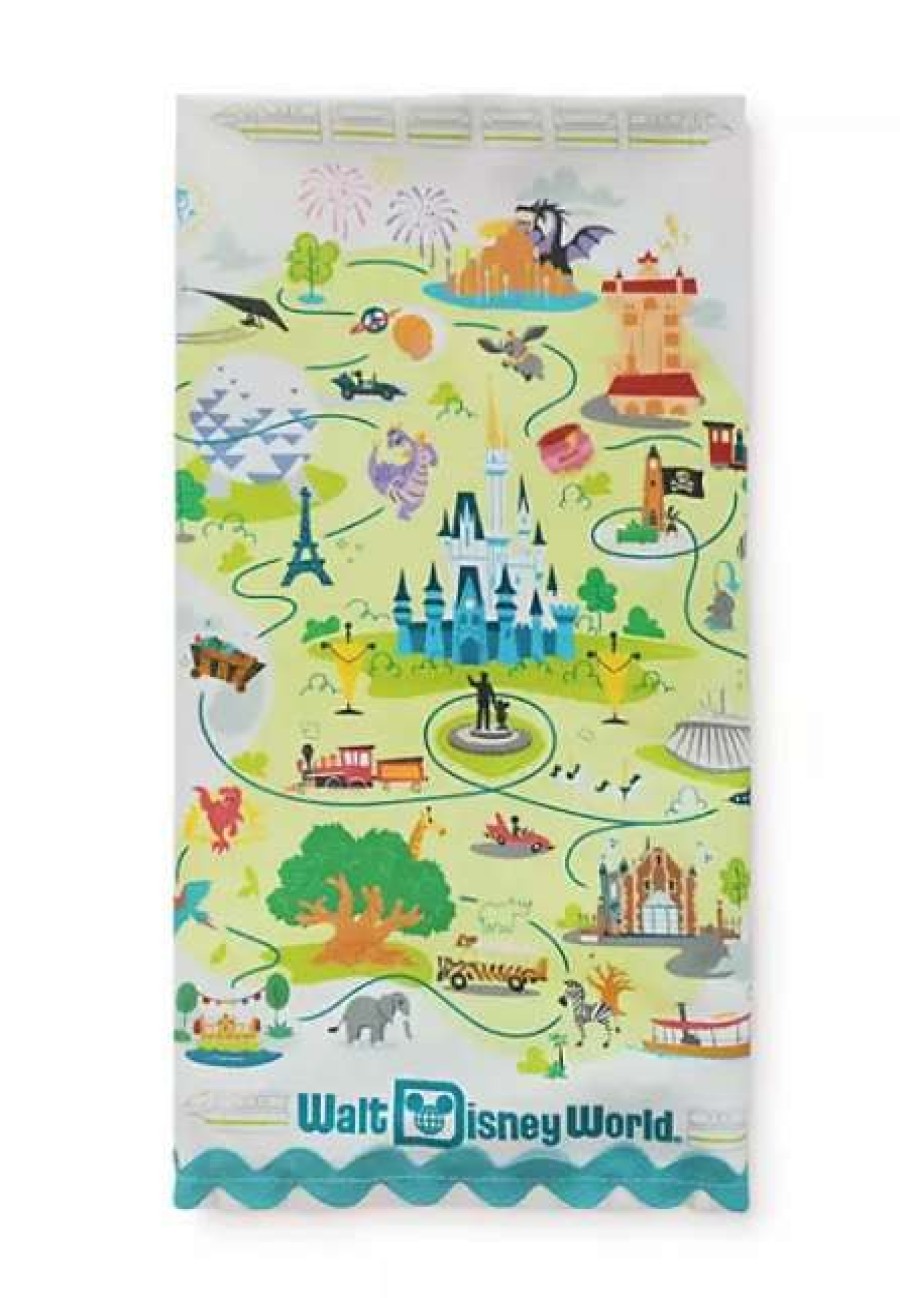 Accessories * | Disney Kitchen Towel Walt Disney World Map