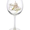 Glassware * | Disney Goblet Wine Glass Believe In Magic Castle