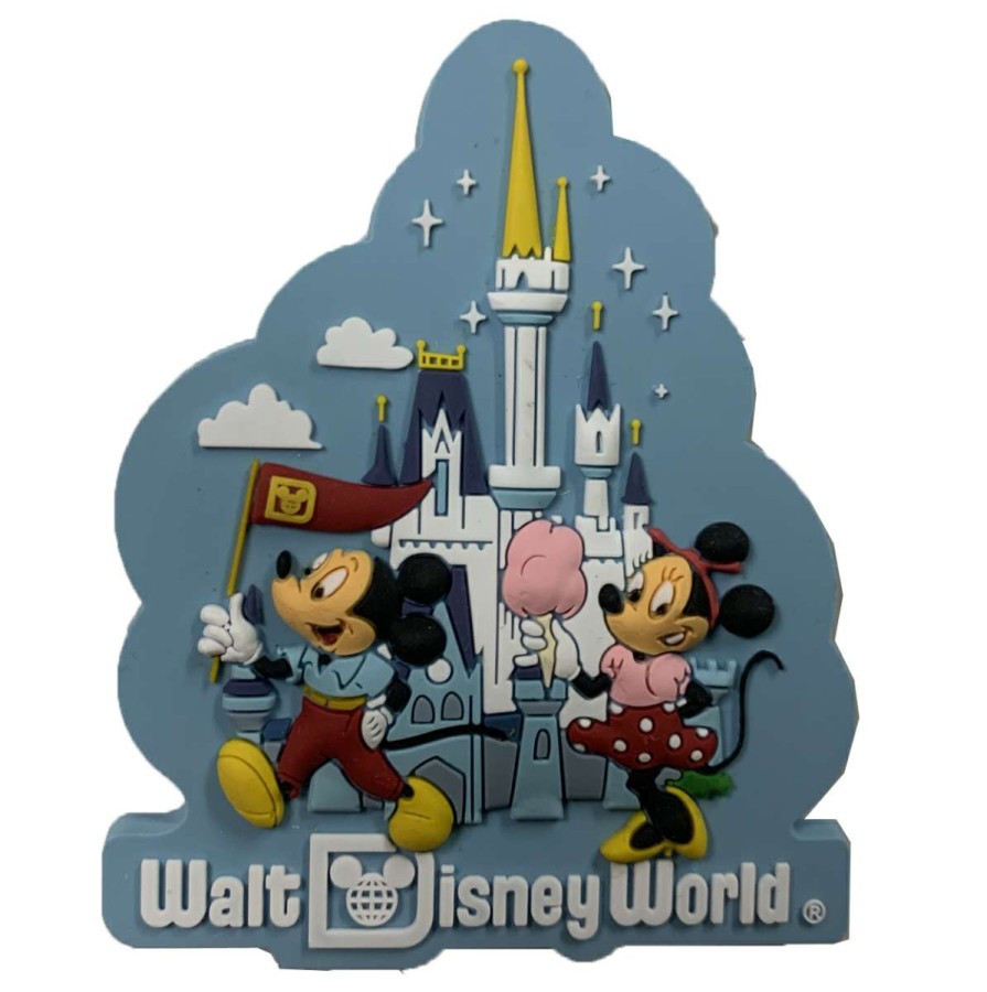 Magnets * | Disney Magnet Disney Park Life Mickey And Minnie Rubber