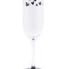 Glassware * | Disney Champagne Flute Glass Mickey Mouse Icons Stemmed Black