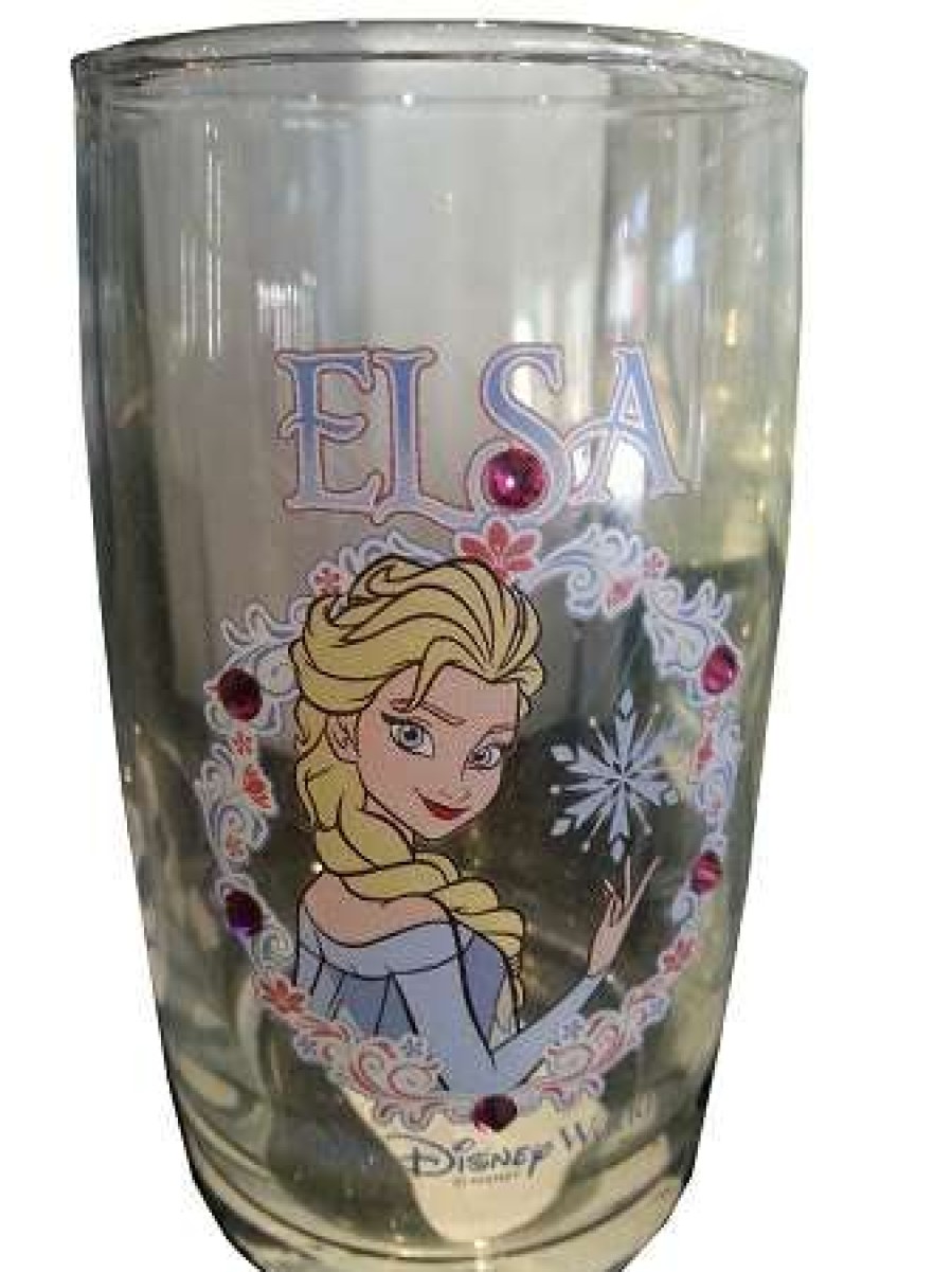 Glassware * | Disney Arribas Juice Glass Frozen Elsa Jeweled