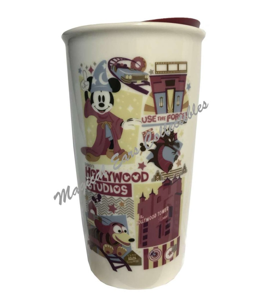 Mugs * | Disney Travel Tumbler Starbucks Hollywood Studios Park Icons