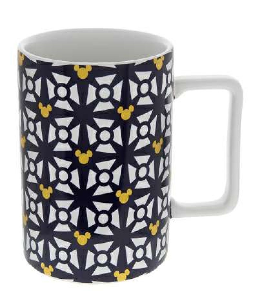 Mugs * | Disney Coffee Mug Mickey Icon Geometric Icons And Stars