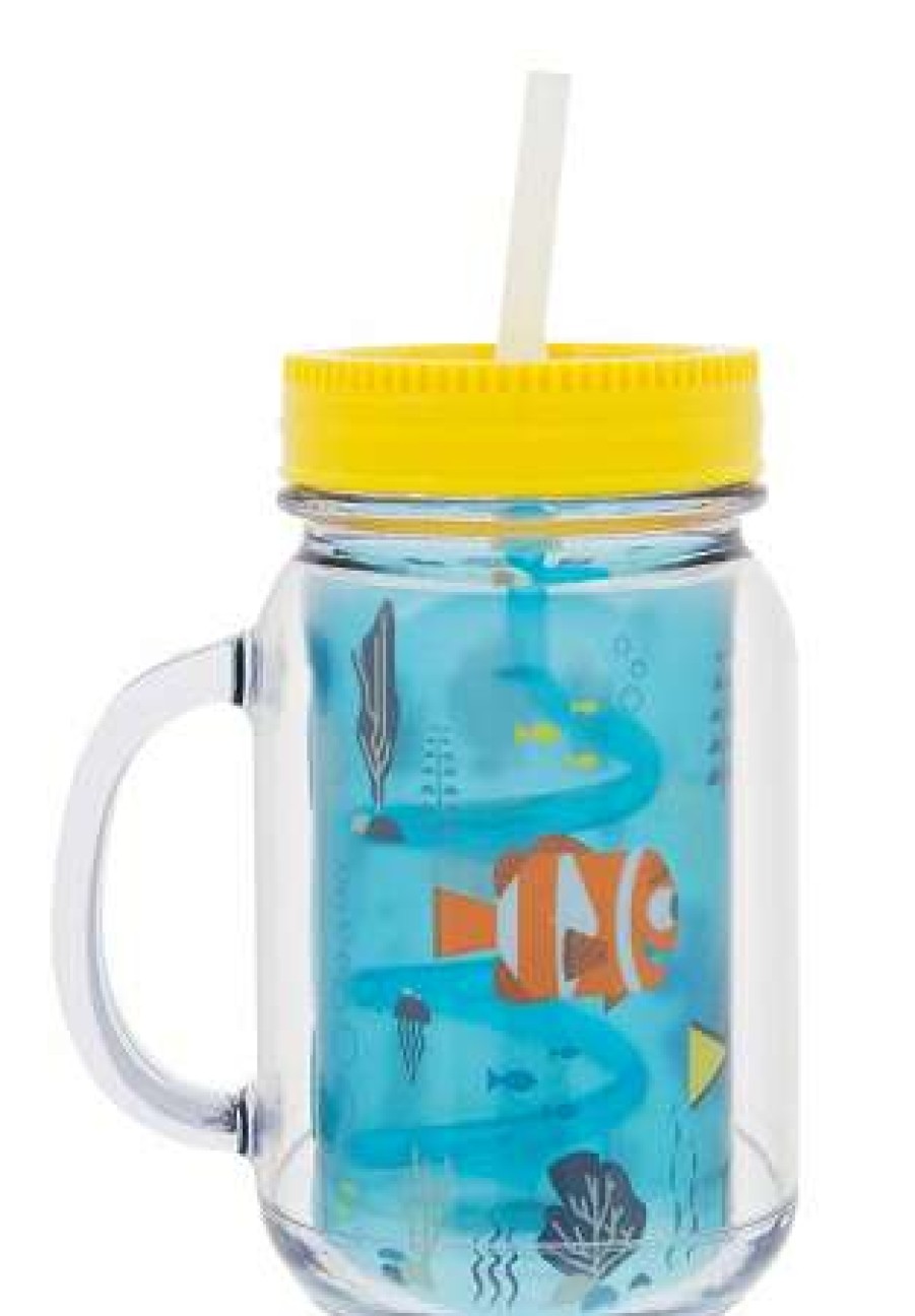 Plasticware * | Disney Tumbler With Straw Dory Mason Jar