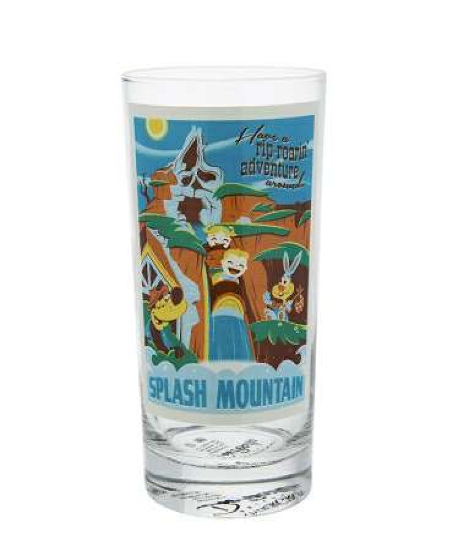 Glassware * | Disney Tumbler Glass Attraction Poster Splash Mountain