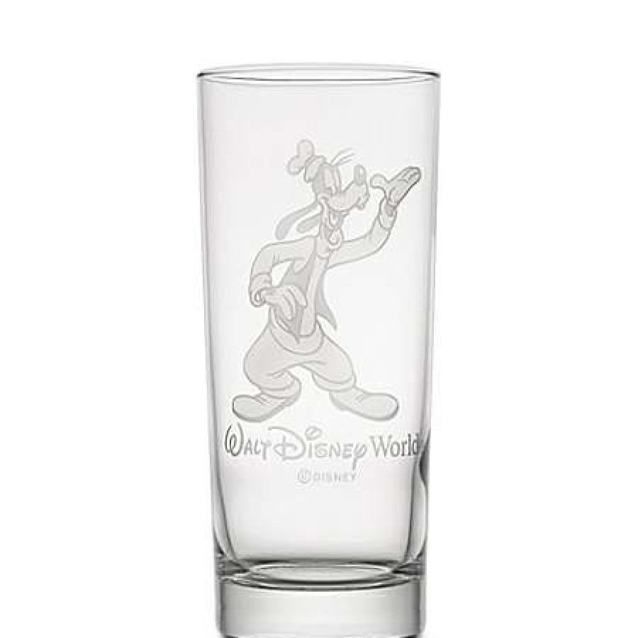 Glassware * | Disney Arribas Glass Tumbler Goofy Personalizable