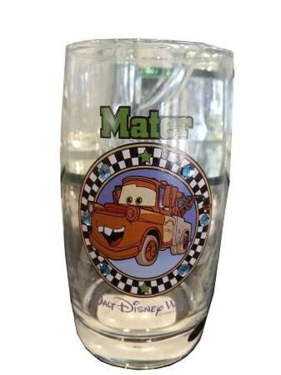 Glassware * | Disney Arribas Juice Glass Tow Mater Jeweled