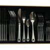 Accessories * | Disney Flatware Set Mickey Mouse Silhouette Satin Finished