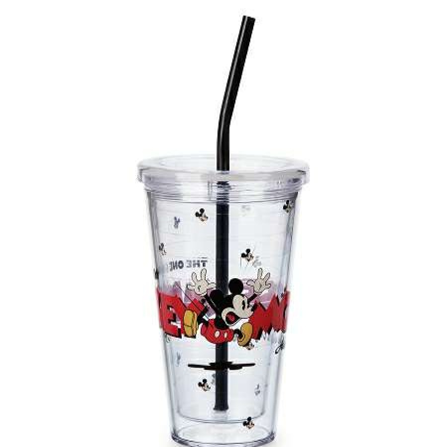 Plasticware * | Disney Tumbler With Straw Mickey Mouse One And Only