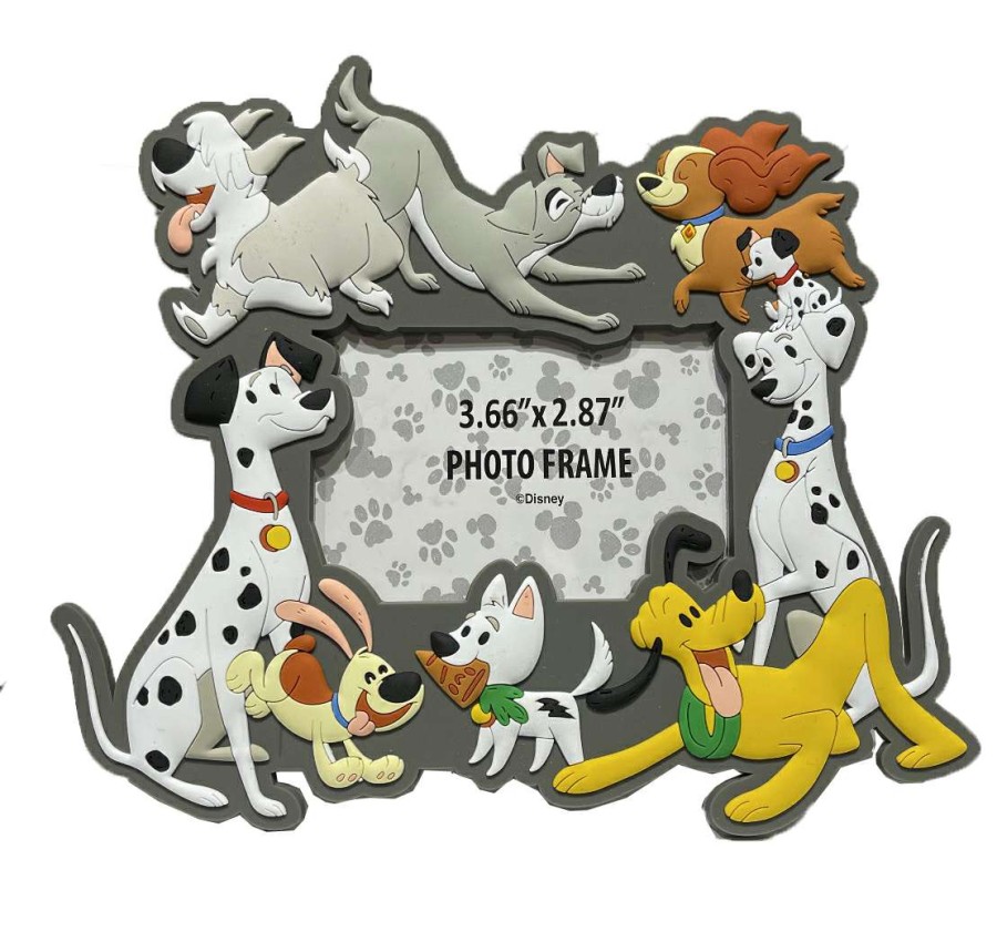 Magnets * | Disney Photo Frame Magnet Disney Dogs Gray