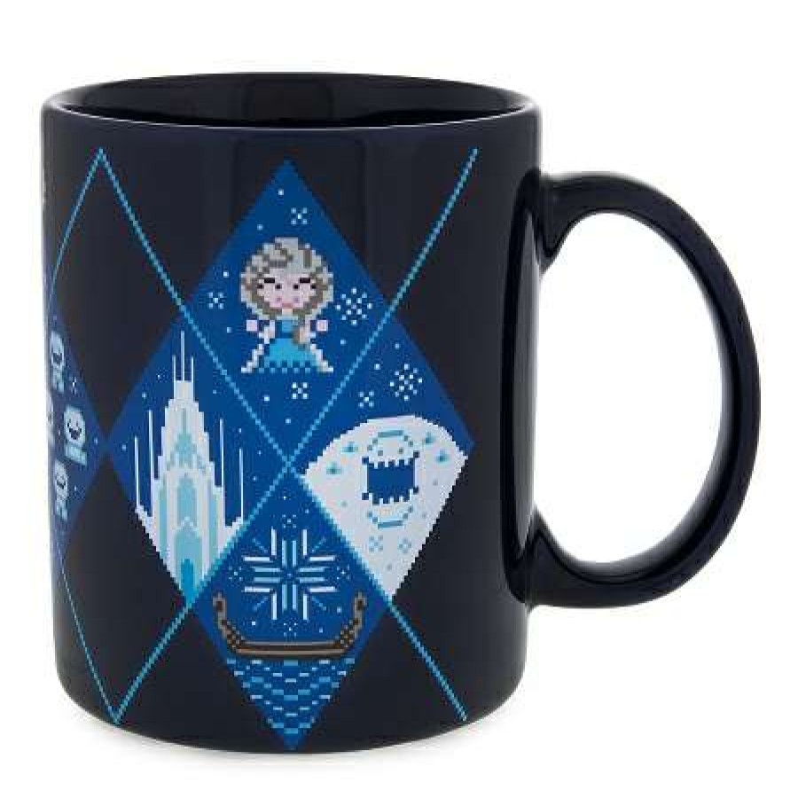 Mugs * | Disney Coffee Mug Frozen Cozy Knit Art