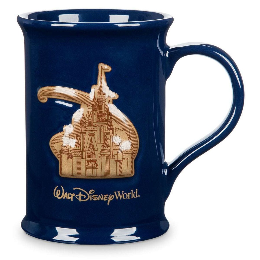 Mugs * | Disney Coffee Mug Walt Disney World Castle Medallion