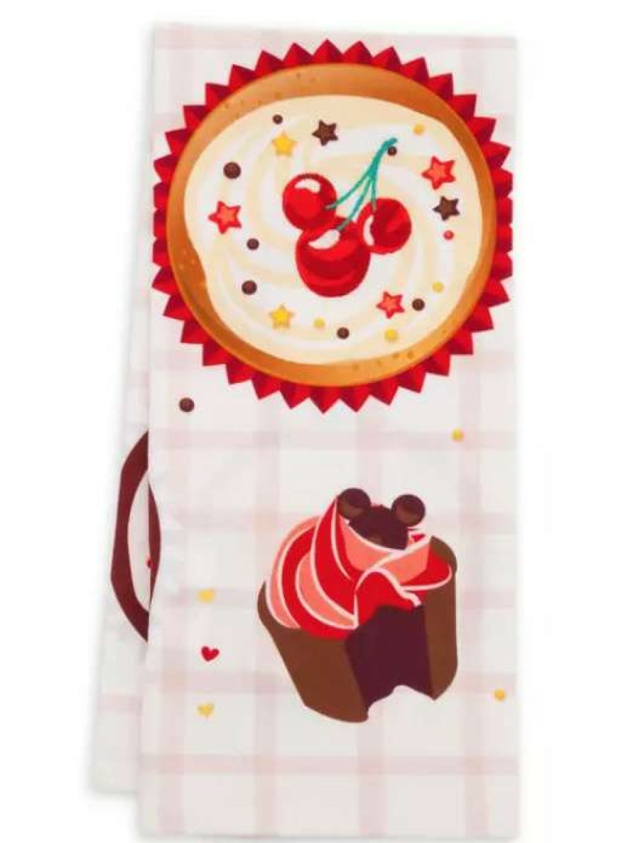 Accessories * | Disney Kitchen Towel Mickey Mouse Cupcake