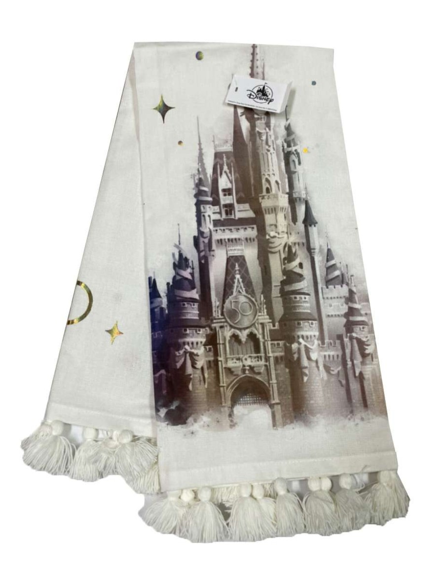 Accessories * | Disney Kitchen Towel Walt Disney World 50Th Anniversary