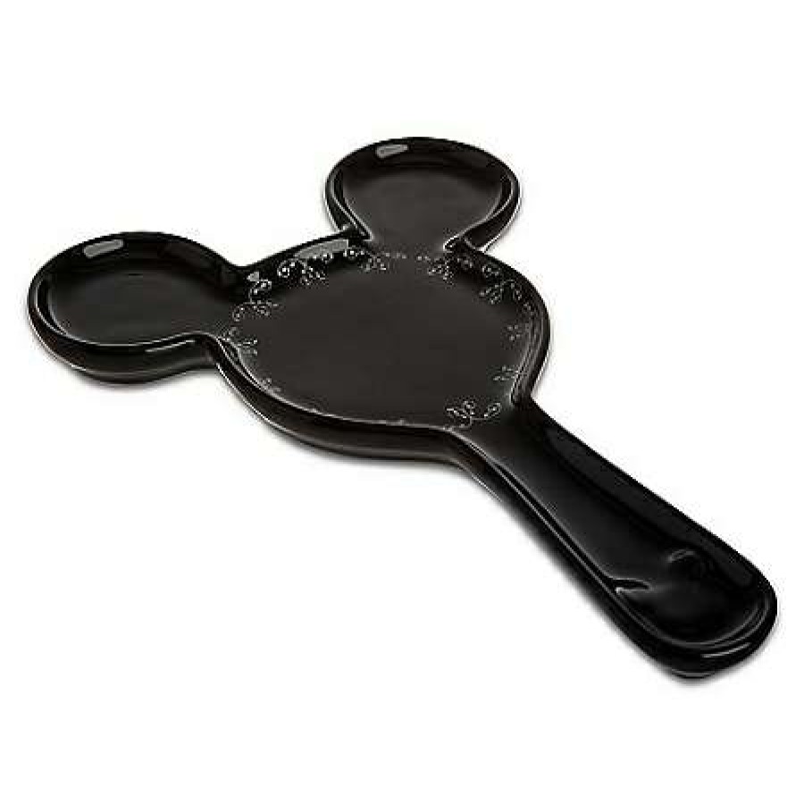 Accessories * | Disney Spoon Rest Gourmet Mickey Mouse Icon Black