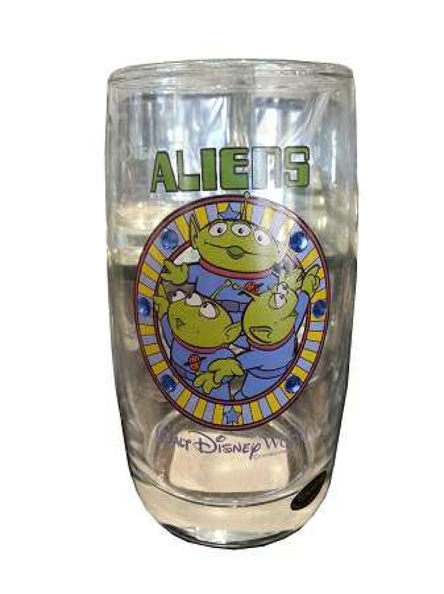 Glassware * | Disney Arribas Juice Glass Aliens Jeweled